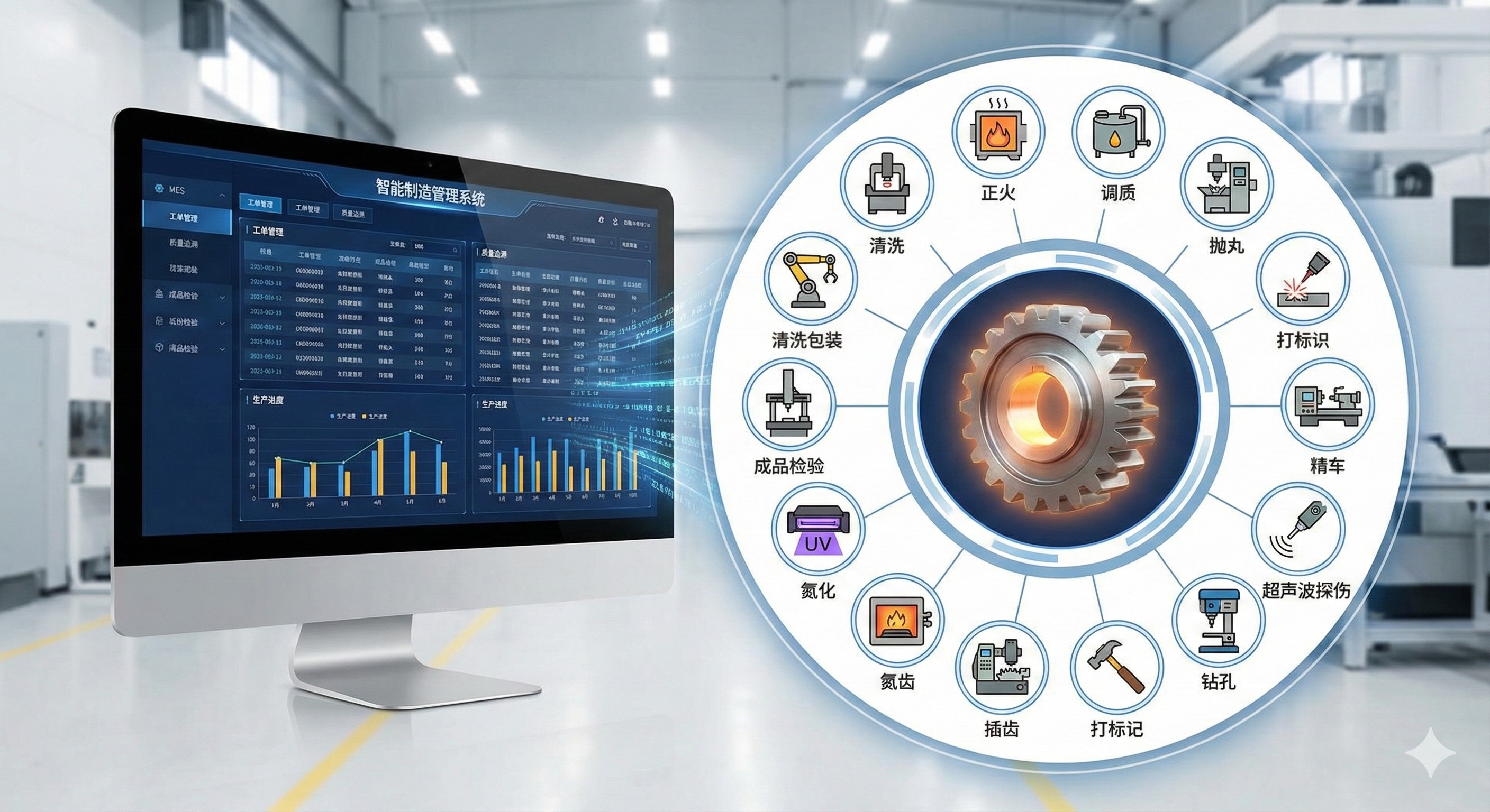 齿轮加工行业专用MES系统